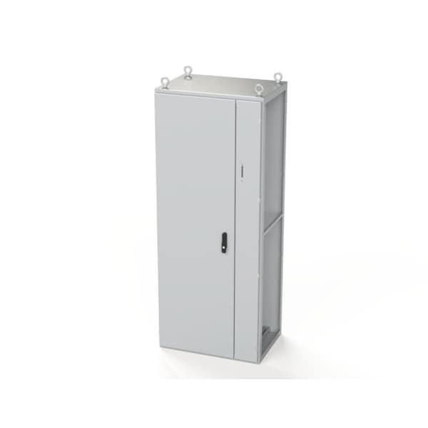 3 Point Latch with Coinproof/Padlocking Swing Handle Electrical Enclosures, 78.74 in H, 22 in D